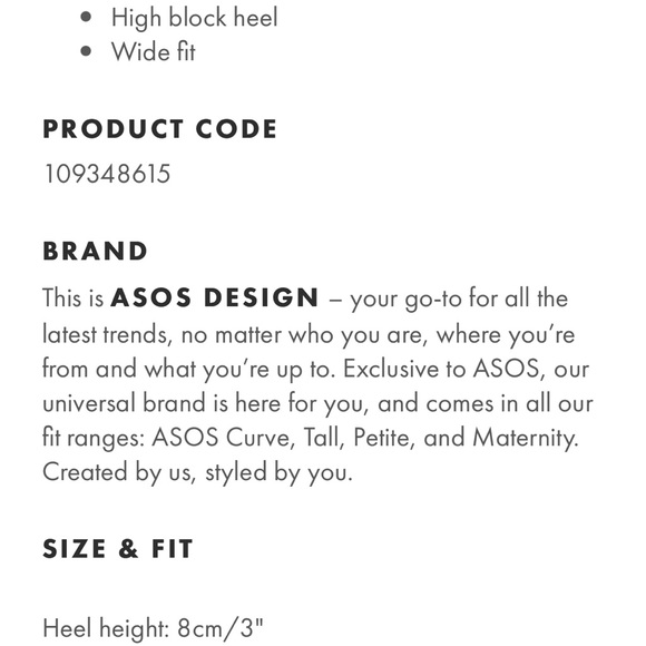 ASOS wide heel - Picture 5 of 6